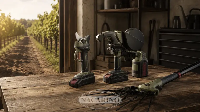 Tijeras de poda eléctricas para viñedo