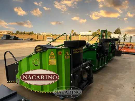 Cazo con marca Nacarino en la campa de exposición de Nacarino